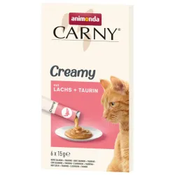 ANIMONDA Carny Creamy z łososiem tauryna 6x15g